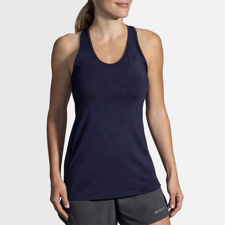 Brooks Pick-Up - Camiseta Sin Mangas Mujer - Azules (HZ2891574)